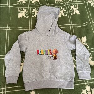 Peanuts Gray Kids Hoodie EUC